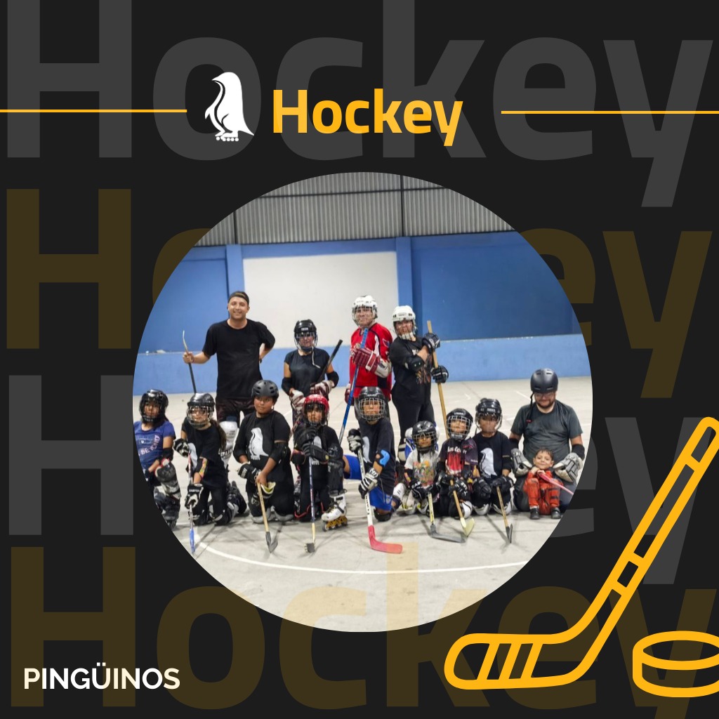 Clase de hockey sobre patines — trabajo en equipo